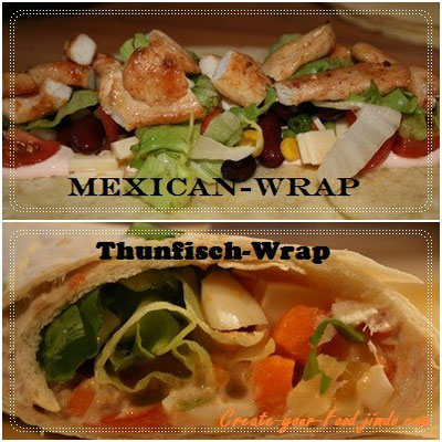 Thunfisch- und Mexican-Wrap