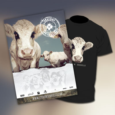 Steve 'n' Seagulls - keikkajuliste ja paita