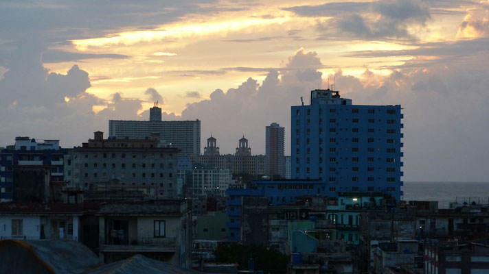 Zonsondergang over Havana