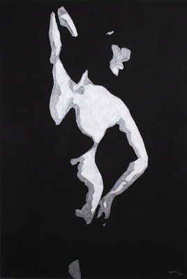 Human sculpture No.2 Arcylic on canvas 100cm x 150cm