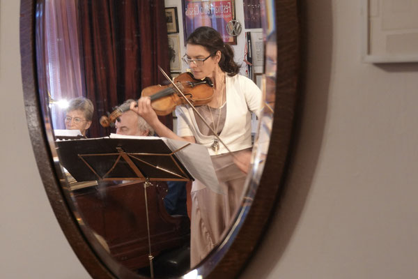 Peter le Feber (piano) en Anne-Marie volten (viool)