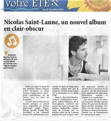 Nicolas Saint-Lanne Le choix de la lumière