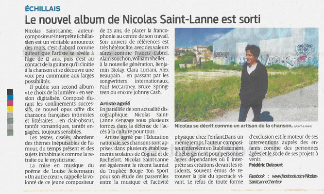 Nicolas Saint-Lanne Le choix de la lumière