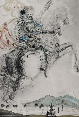 Salvador Dali, Titel: Le Comte Duc d'Orlèans, 1986, Technik: Granolitho (No. 852/2500), 100 x 80 cm