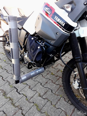 Surfrack motorbike - Yamaha Ténéré - mounting in the front