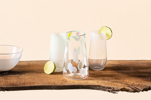 Vasen aus Glas von der Glasmacherin Pia Hoff