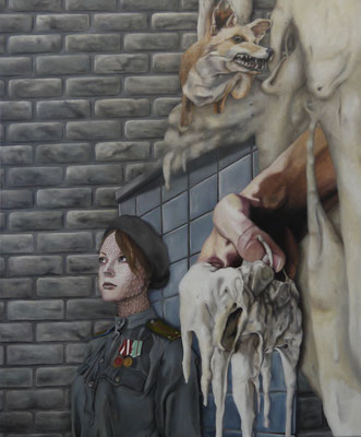 The Cold War Is Far From Over V | For Some Numb Dignity . 2014 . 120x100 . oil on canvas