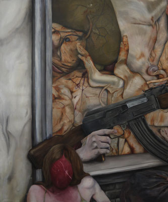 The Cold War Is Far From Over VII | Who Is Waiting For . 2014 . 120x100 . oil on canvas
