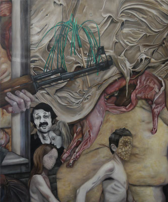 The Cold War Is Far From Over II | The Weapons . 2014 . 120x100 . oil on canvas
