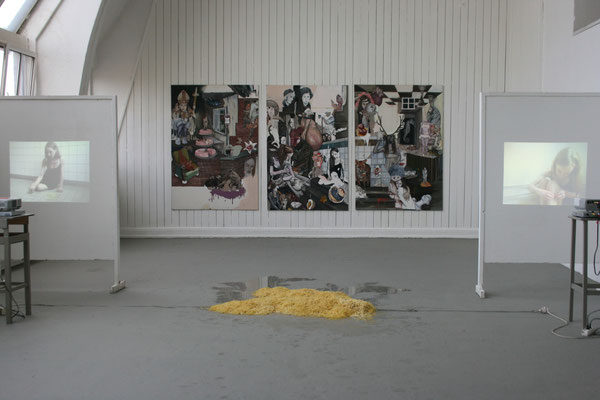 (the manifest of) happy painting room installation for bachelor degree (non-public) . 2013 . hfbk hamburg