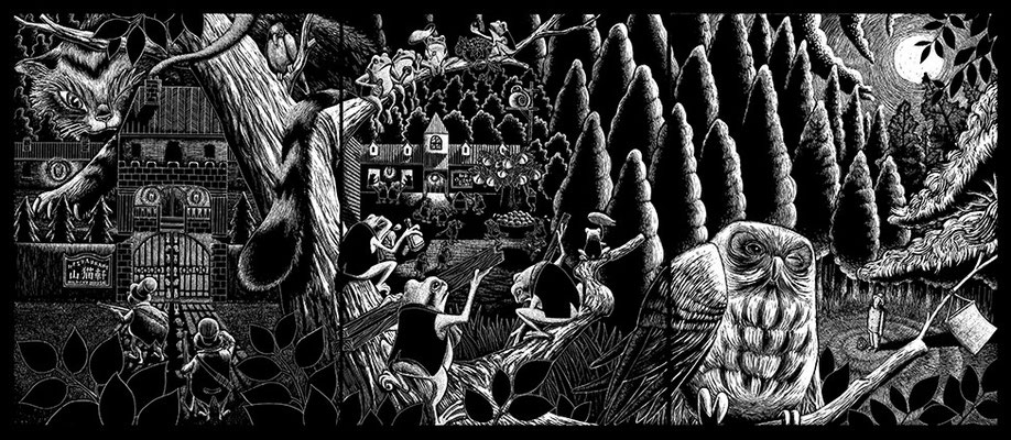 連作＿宮沢賢治_scratchboard