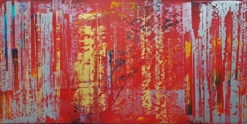 KERSTIN SOKOLL, Traffic Jam, 2021, Q010, 100 x 200 cm, SOLD