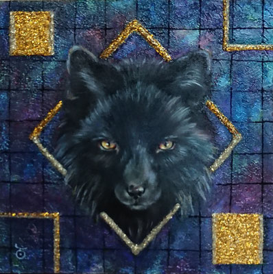 BLACKーFOXー／oil on panel・SSM(227×227)・2024