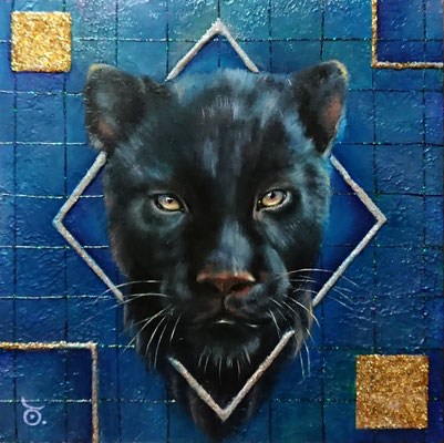 BLACKーLEOPARDー／oil on panel・SSM(227×227)・2024