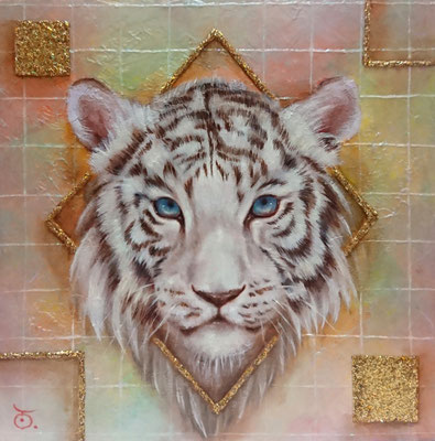 WHITEーTIGERー／oil on panel・SSM(227×227)・2024