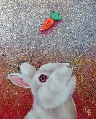 RABBIT & CARROT／oil on canvas・F3(273×220)・2023
