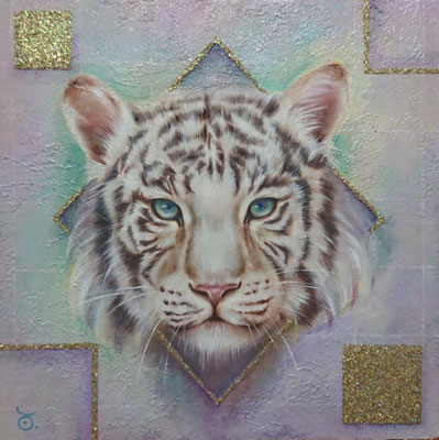 WHITEーTIGERー／oil on panel・SSM(227×227)・2024