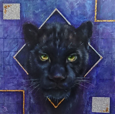 BLACKーLEOPARDー／oil on panel・SSM(227×227)・2023