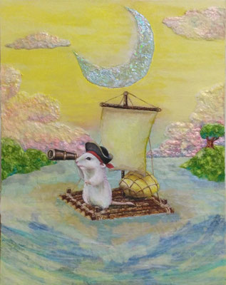 レモネードの大航海／oil on panel・F3(220×273)・2026