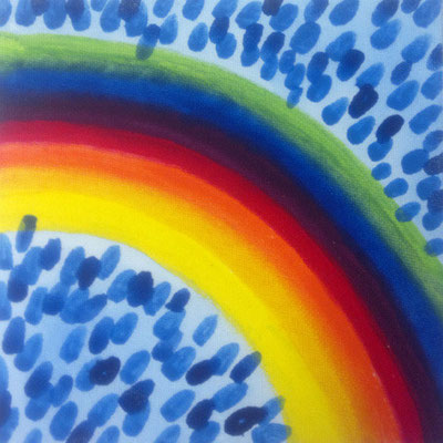 Regenbogen: Acryl auf Malkarton│ 15x15cm│ 2011