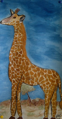 Giraffe: Eitempera│ 45x22cm│ 2012