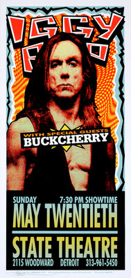 Iggy Pop - Date:May 20,2001  Bands:Buckcherry, Iggy Pop  Location:Detroit, Michigan, State Theatre