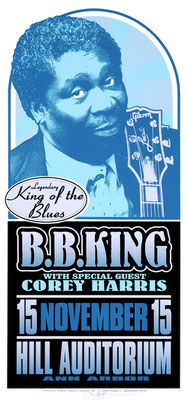 B.B. KING - Date:Novenber 15,1996  Bands:BB King, Corey Harris  Location:Ann Arbor, Hill Auditorium, Michigan