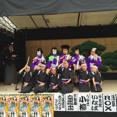 浅草神社特設舞台　浅草こども歌舞伎