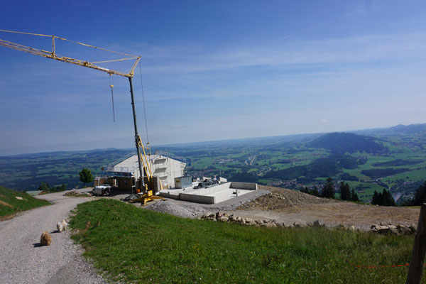 eine neue Almhütte wird gebaut