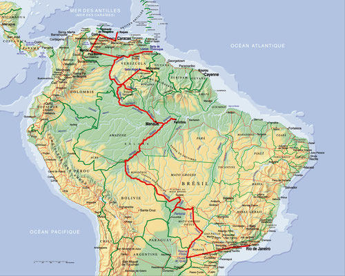 Amazonie • Création carte touristique / Édition : Les Créations du Pélican • © recreacom.fr - Studio de création Christophe Houlès