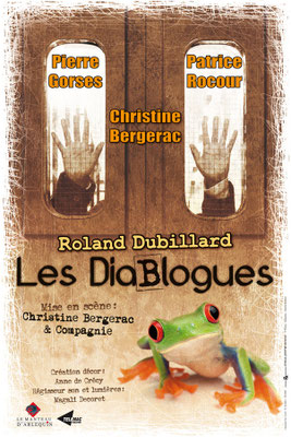 Création affiche : Les Diablogues de Roland Dubillard, mise en scène de Christine Bergerac • © Récréacom