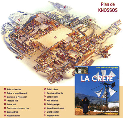 Illustration Knosos site archéologique - Édition : Les Créations du Pélican • © recreacom.fr - Studio de création Christophe Houlès
