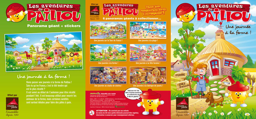 Paillou à la ferme - Courtepaille - Illustration : Christophe Houlès