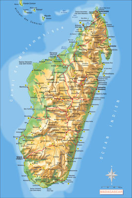Madagascar • Création carte touristique / Édition : Les Créations du Pélican • © recreacom.fr - Studio de création Christophe Houlès