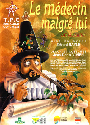 Création affiche spectacle : "Le médecin malgré lui" de Molière • © Récréacom, Christophe Houlès graphiste