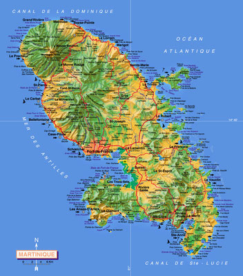 La Martinique • Création carte touristique / Édition : Les Créations du Pélican • © recreacom.fr - Studio de création Christophe Houlès