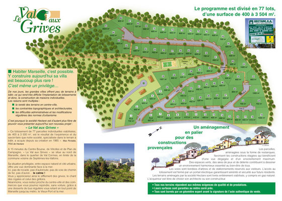 Plaquette de vente • Annonceur : Hectare / Languedoc-Roussillon • © Christophe Houlès graphiste
