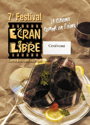 Création affiche : Festival Ecran Libre • © Récréacom, Christophe Houlès graphiste