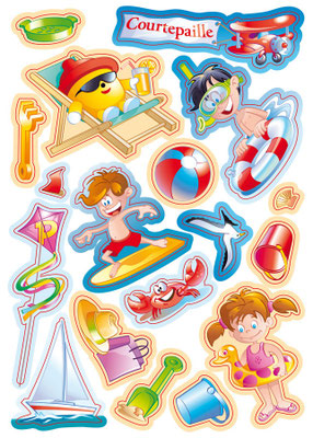 Paillou à la plage - Courtepaille - Illustration : Christophe Houlès