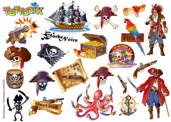 Illustrations pirates