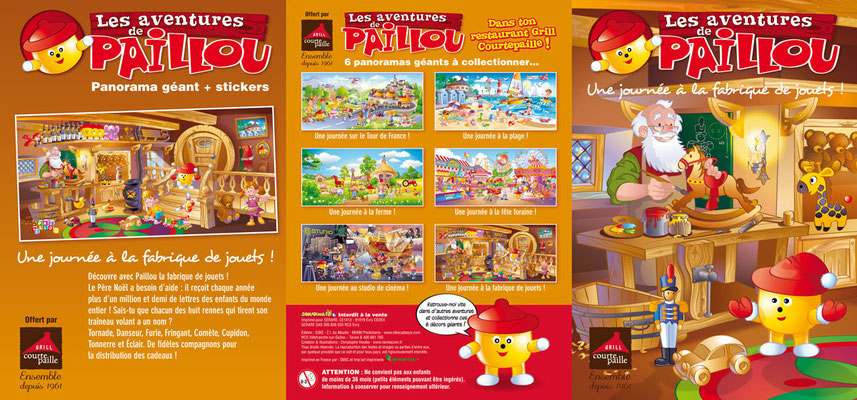 Paillou à la fabrique de jouets - Courtepaille - Illustration : Christophe Houlès