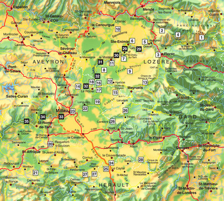 Tarn • Création carte touristique / Édition : Les Créations du Pélican • © recreacom.fr - Studio de création Christophe Houlès