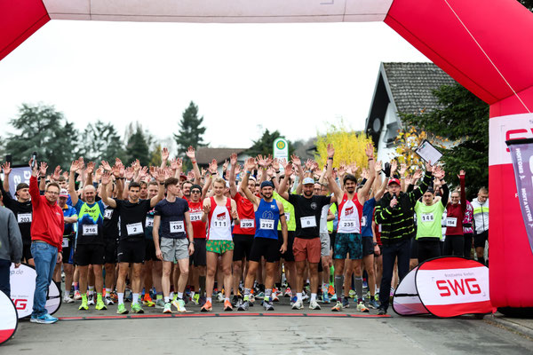 Startvorbereitungen über 10km