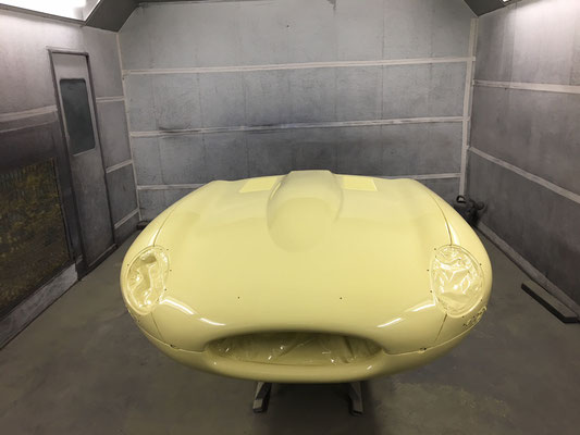 Jaguar E-Type Full Body Respray | Work In Progress | precision Paint Wellington