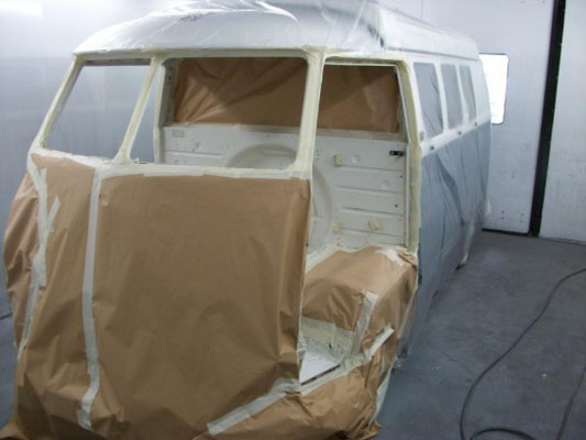 split screen vw camper re spray precision paint body repairs and precision paint works