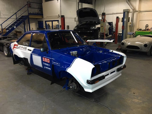 Ford Escort Mk2 Rally Car Tidy Up at End of Season | Precision Paint | Wellington Somerset