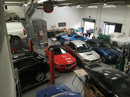 Our Busy Workshop Full of Cars | Precision Paint | Wellington | Somerset