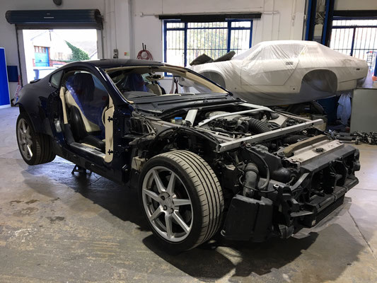 Early 2006 Aston Martin V8 Vantage Full Exterior Respray Work In progress