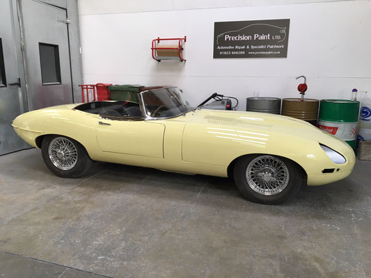 Jaguar E-Type Full Body Respray | Work In Progress | Precision Paint Wellington