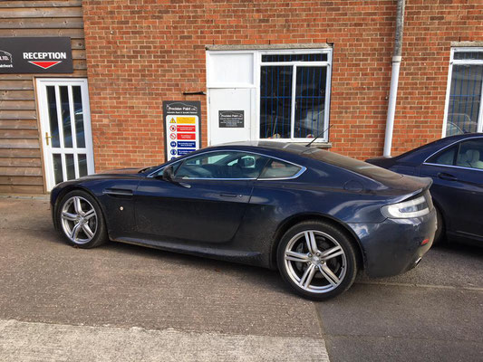 Aston Martin V8 Vantage Before Body Work Carried out by Precision Paint Wellington